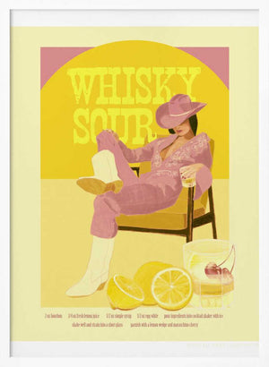 Tablou înramat „Jlr Whiskysour Pink Copy” de Jenny Liz Rome