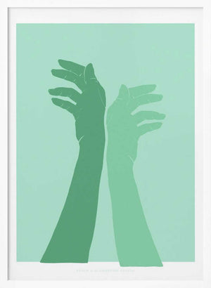 Tablou înramat „Pandc Handsingreen Copy” de Jenny Liz Rome