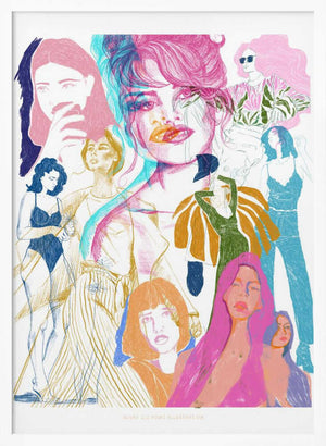 Tablou înramat „Jlr Collage1 Copy 3” de Jenny Liz Rome