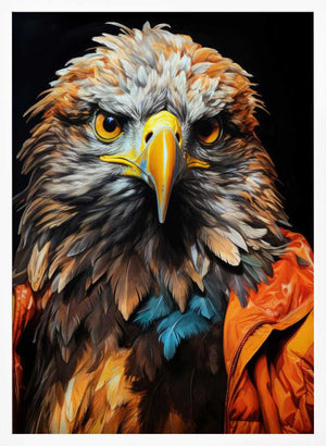Tablou înramat „Eagle Watercolor Animal Art (3)” de Justyna Jaszke