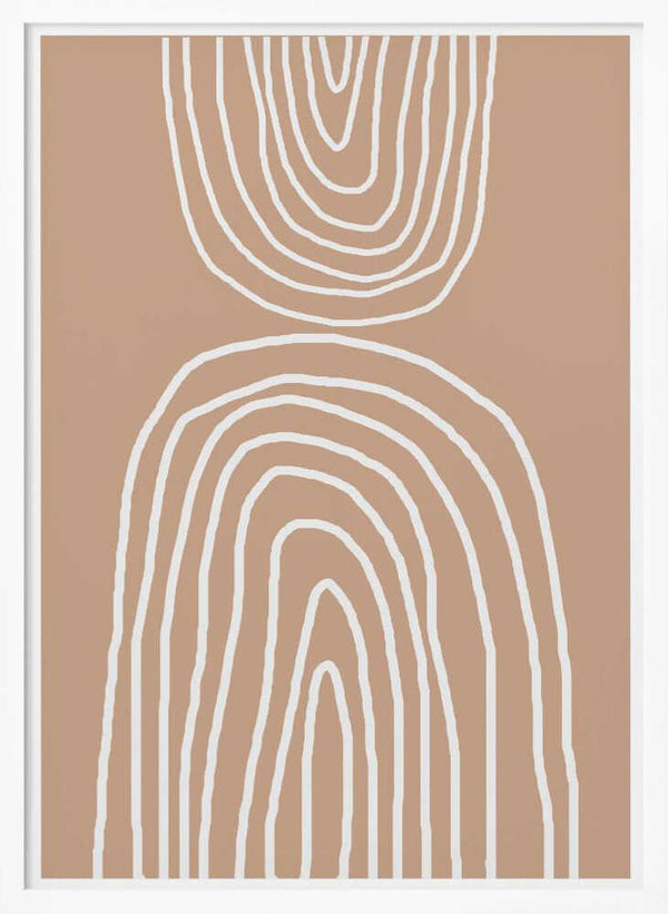 Tablou înramat „Earthy Layers Harmony” de THE MIUUS STUDIO