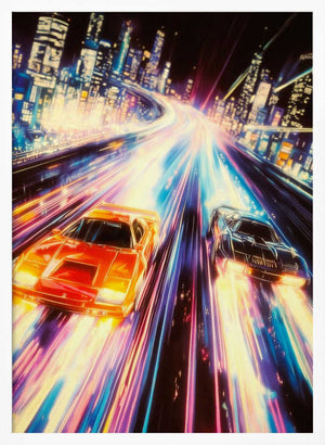 Tablou înramat „Street Racers” de Taudalpoi