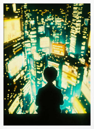 Tablou înramat „Overlooking Tokyo” de Taudalpoi