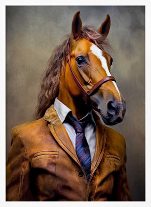 Tablou înramat „Elegant Horse Animal Art” de Justyna Jaszke