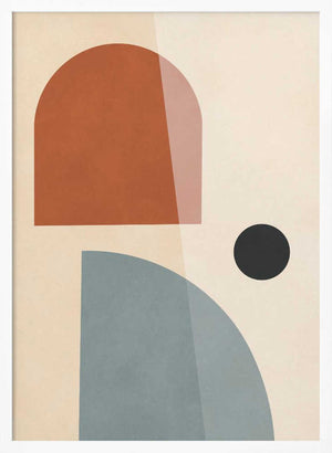Tablou înramat „Circles and semicircles 1” de Vitor Costa
