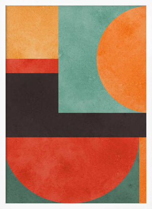 Tablou înramat „Colorful geometric composition 2” de Vitor Costa