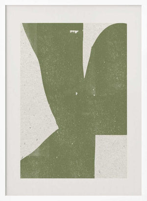 Tablou înramat „Green Abstract Form” de THE MIUUS STUDIO