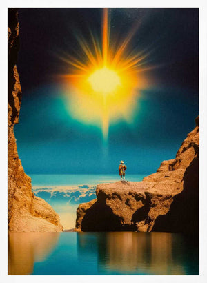 Tablou înramat „Voyager at the Edge of Light” de Taudalpoi