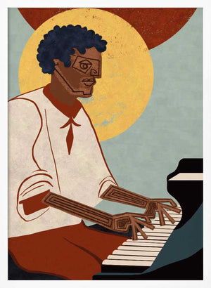 Tablou înramat „MUSICIAN GUY VIII” de Gulcihan Ozguc