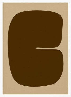 Tablou înramat „Bold Brown Form” de Treechild