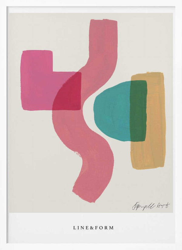 Tablou înramat „Shapes in Motion” de Treechild