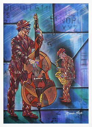 Tablou înramat „Street Jazz” de Ricardo Maya