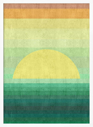 Tablou înramat „Stylized Sunset” de Vitor Costa