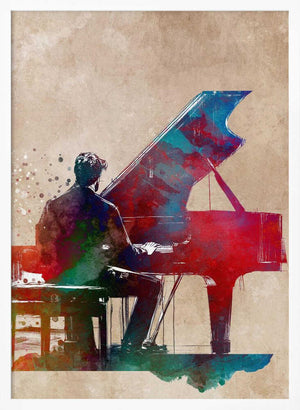 Tablou înramat „Pianist1” de Justyna Jaszke