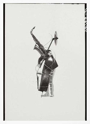 Tablou înramat „Musician With A Saxophone” de Dominik Przerwa