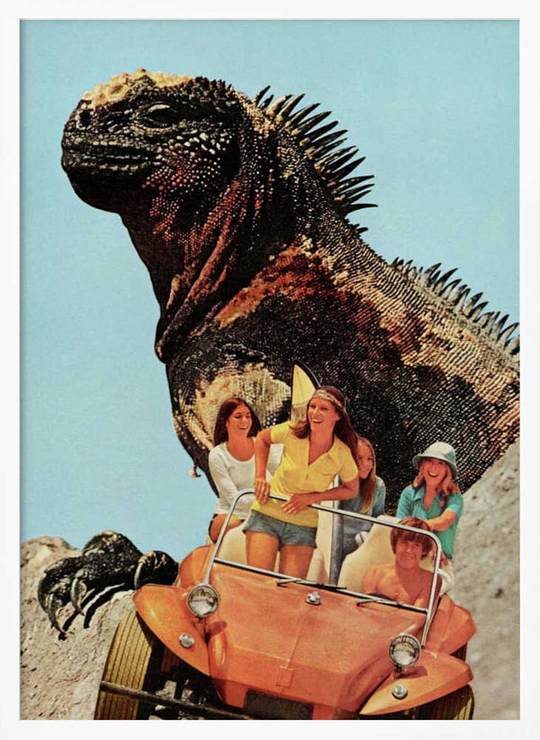 Tablou înramat „Iguana Beach Weekend” de Mikhail Siskoff