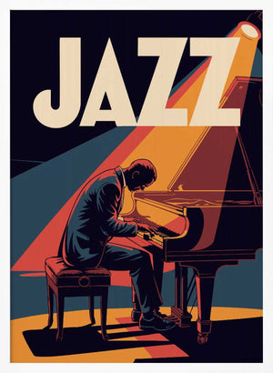 Tablou înramat „Jazz Pianist” de Andreas Magnusson
