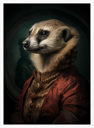 Tablou înramat „Meerkat Portrait” de Andreas Magnusson