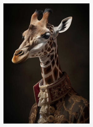 Tablou înramat „Giraffe Portrait” de Andreas Magnusson