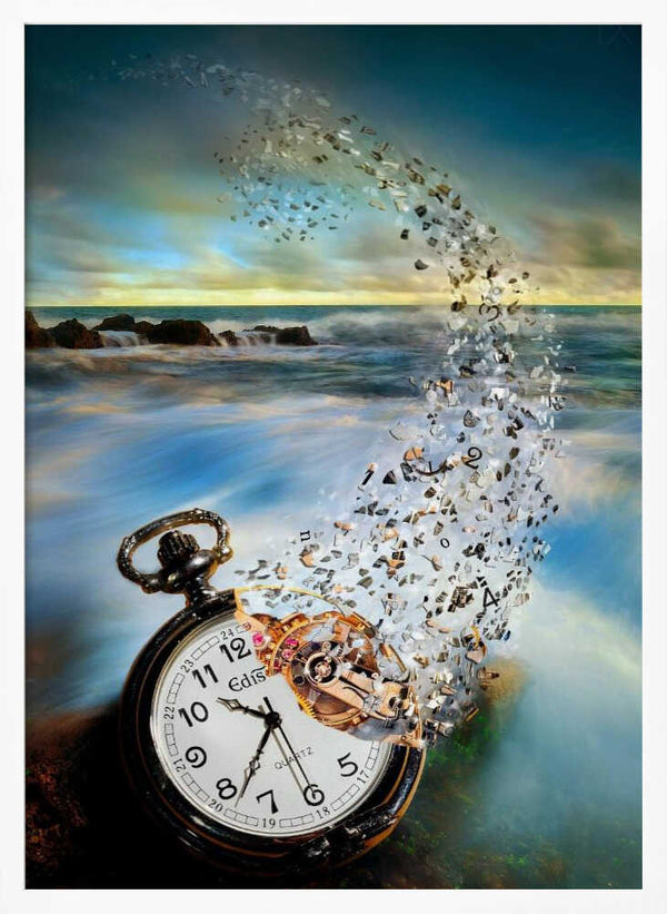 Tablou înramat „The Vanishing Time” de Sandy Wijaya