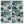 Tablou înramat „Mid Century Grid Pattern Four” de Little Dean