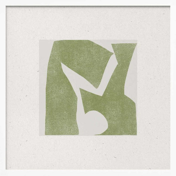 Tablou înramat „Green Geometric Harmony” de THE MIUUS STUDIO