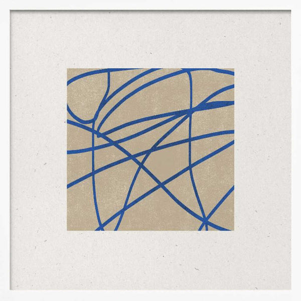 Tablou înramat „Blue Web Dance” de THE MIUUS STUDIO